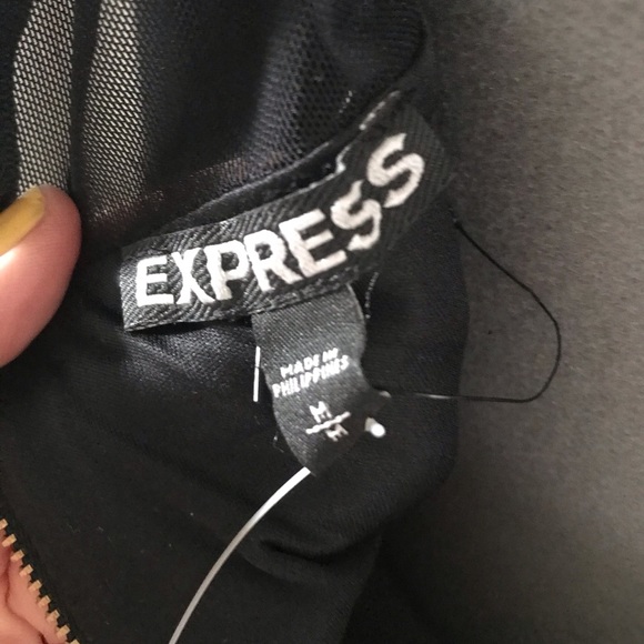 Express Black Mini With Cutouts Sz M - Picture 6 of 7